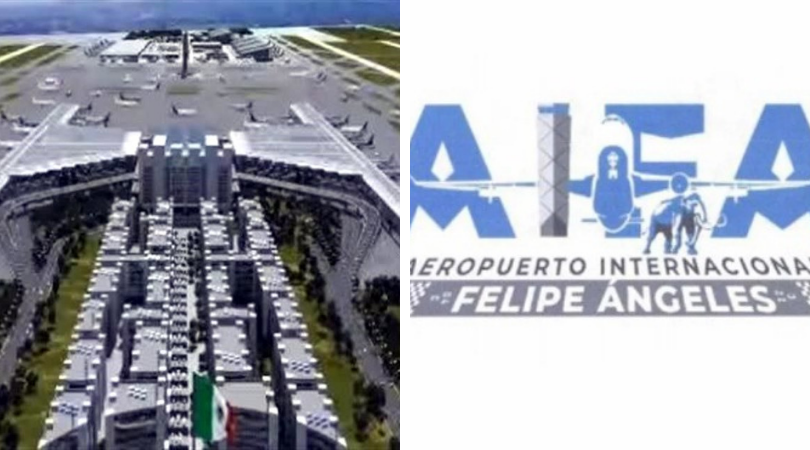 Cancelan registro de logotipo del AIFA
