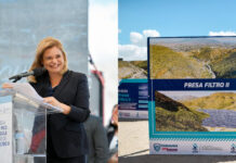 Inaugura Maru Campos Presa Pico de Águila en Anapra, Juárez