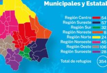 Abren más de 350 albergues temporales en todo el estado