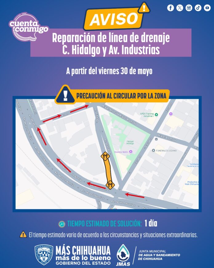 Aviso JMAS col. Industrial