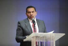 Asiste Cruz Pérez Cuéllar a la toma de protesta del nuevo Consejo Directivo Coparmex Juárez