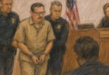 Gerardo Mérida Sánchez compareció esposado de pies y manos ante corte de Nueva York