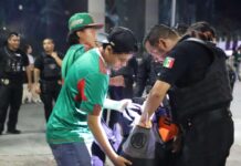 Detienen a 3 ciudadanos durante festejos del Tri en Chihuahua