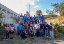Llevan Manque Granados y Joss Vega jornada de reforestación, limpieza y útiles escolares a primaria