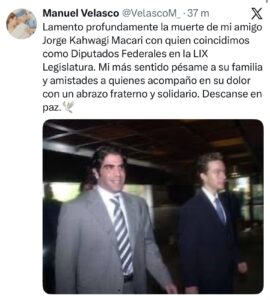 Muere Jorge Kahwagi, exdiputado federal del Partido Verde y boxeador 1 WhatsApp Image 2026 09 30 at 10.04.46 AM CAFE CIUDADANO