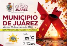Mantienen alerta preventiva por posibles lluvias y tormentas eléctricas en Ciudad Juárez