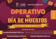 Brindarán transporte gratuito y servicios de apoyo en panteones de Juárez este “Día de Muertos”